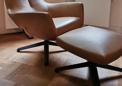 Design on Stock Nosto recliner plus footstool and tilt mechanism (loxton 3711 leather cave)