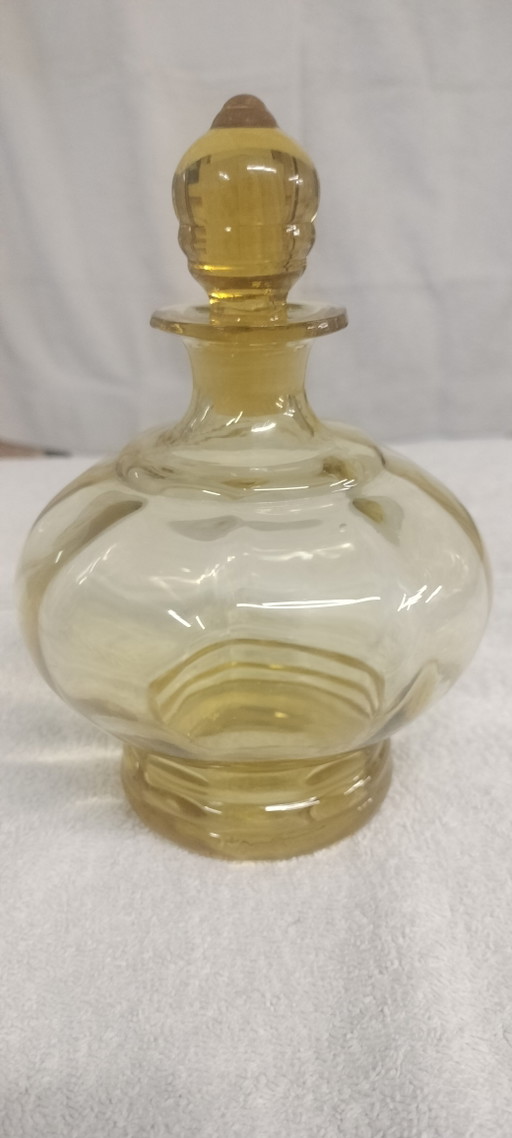 Boheemse Art Deco Liqueur set Karaft / shot glazen  Eldor / Topaz 
