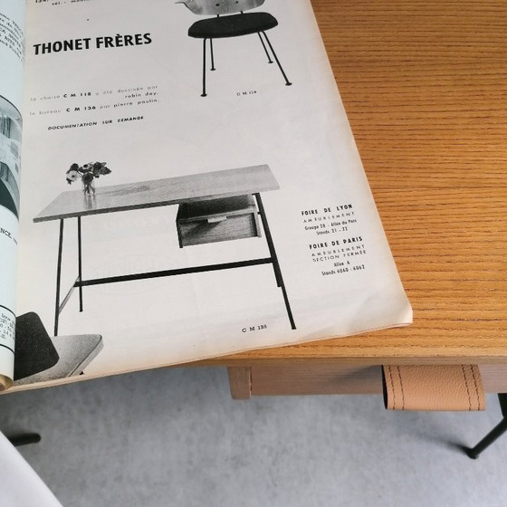 Image 1 of Vintage desk CM136 by Pierre Paulin for Thonet 1954