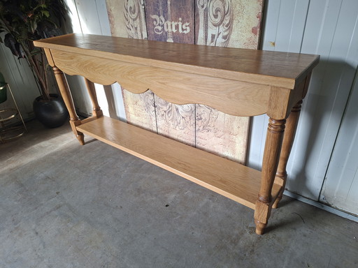 Tables d'appoint classiques, console d'entrée, console murale, dimensions 180x35cm et 91cm de hauteur.