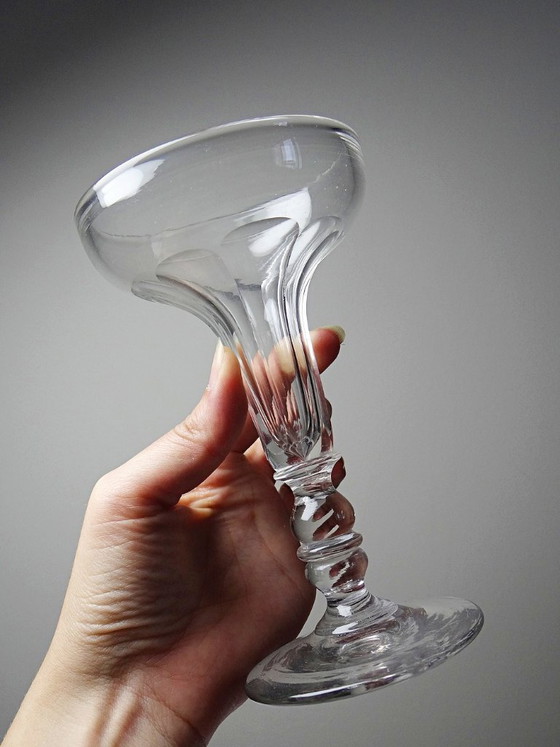 Image 1 of Zeldzame antieke champagnecoupe, toegeschreven aan Baccarat, Napoleon III