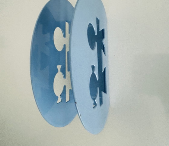 Image 1 of Porte-serviettes bleu Girotondo Alessi