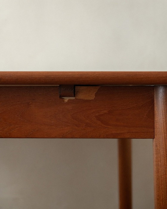 Image 1 of Danish Modern Teak Extendable Dining Table Model 24 by Ansager Møbler, 1960s