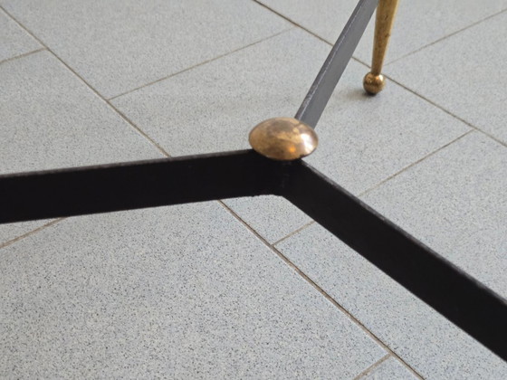 Image 1 of Tavolino da caffè vintage anni '50, espositore da negozio Dekora Nantes, stile rockabilly anni '50.