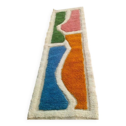 Marokkanischer handgefertigter Läufer Teppich 300cmx70cm