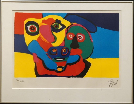 Image 1 of Karel Appel (CoBrA) - 'Three Faces'