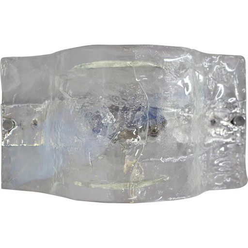 Vintage Murano glass wall lamp, Italy 1970s