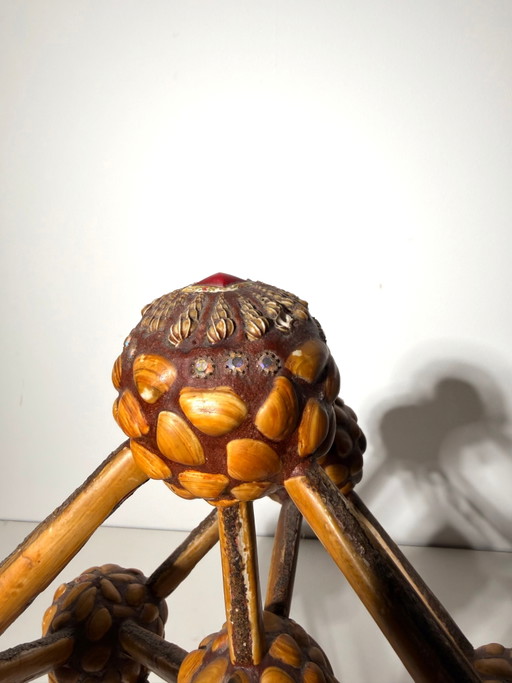 Vintage Handmade Atomium Folk Art Model – Brussels Expo 58 – decoratie (photo 2 of 7)