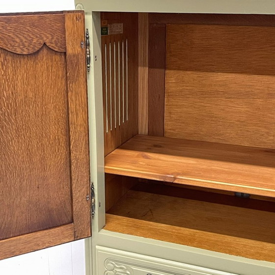 Mobile TV Queen Anne Restyle Verde Oliva Credenza Cassettiera – Credenze alte, Wood (photo 11 of 12)