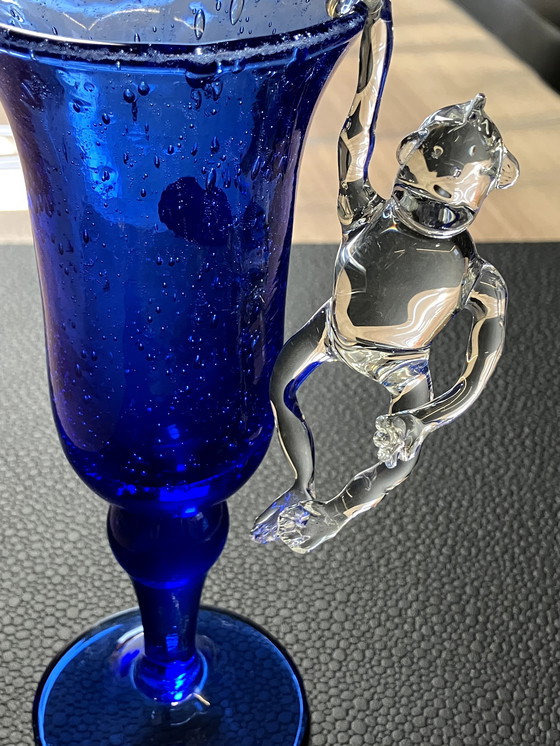 Image 1 of Monkey(You) For Hanging On Glass Own Design And Creation Glass Blowing