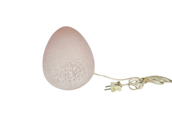 Image 1 of W.L.P. Lighting - Germany - Egg lamp - marbled glass - 80s
