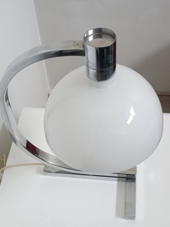 AM/AS-Lampe von F. Albini, A. Piva und F. Helg für Sirrah, 1960er Jahre – Tischlampen, Glass (photo 6 of 12)