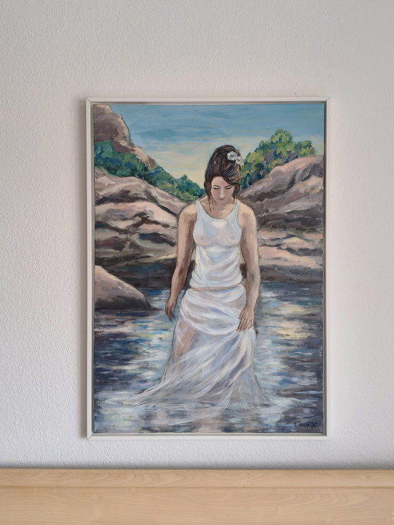 Image 1 of Acrylic painting "The Reflection in the Water"