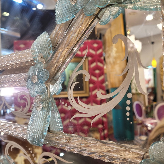 Image 1 of Espejo En Cristal De Murano, Grabado Al Ácido, Ongaro E Fuga, S. XX – Italia