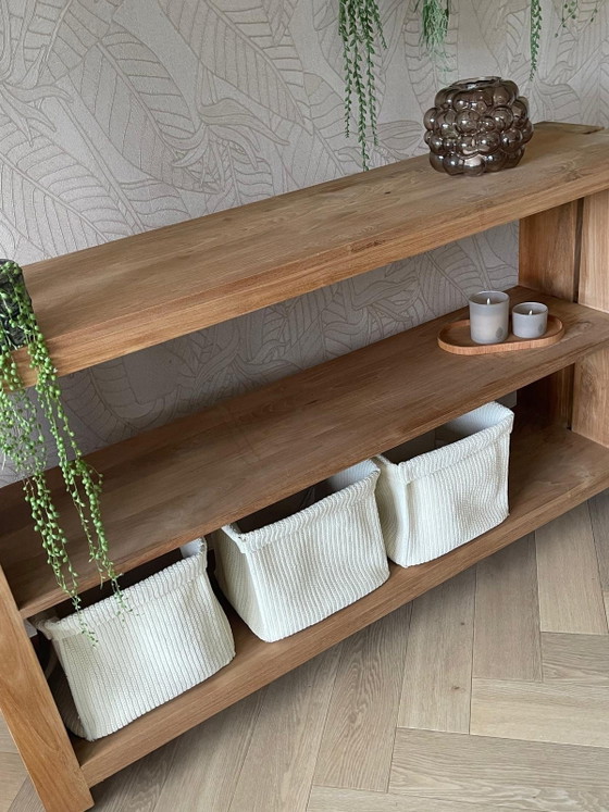Ethnicraft sidetable teakhout masief 166x40x101 – Consoles (photo 3 of 7)
