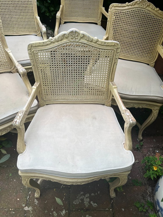Image 1 of 5 eleganti sedie italiane classiche bianche/crema