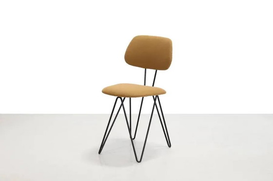 Model SM01 chair by Cees Braakman for Pastoe – Dining chairs, Wool, Metal, Modern (photo 7 of 7)