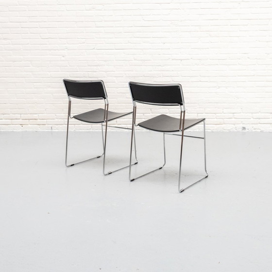 Image 1 of Minimalistische Sultana Stühle Arrben Italien Satz von 2