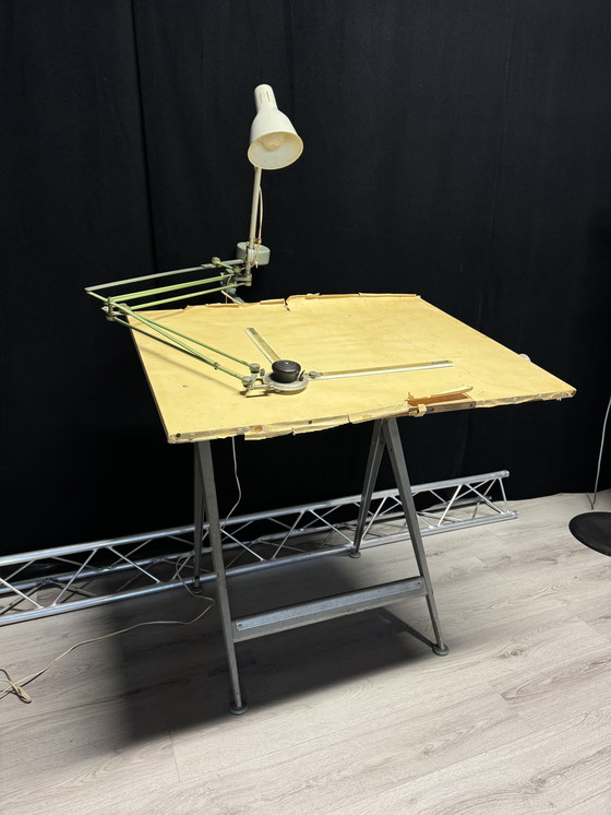 Image 1 of Beautiful Complete Ahrend Circle Kramer Drawing Table Architect Table