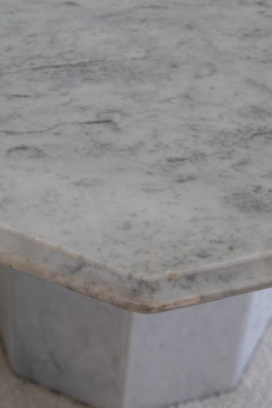 Tavolo da pranzo ottagonale italiano in Carrara, Tavoli da pranzo, Marmo, Bianco, Modern (foto 8 di 8)