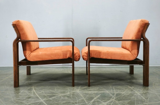 Image 1 of Coppia di poltrone Ludvik Volak Drevopodnik Holesov, stile Mid-Century Lounge, ceco, anni '70.