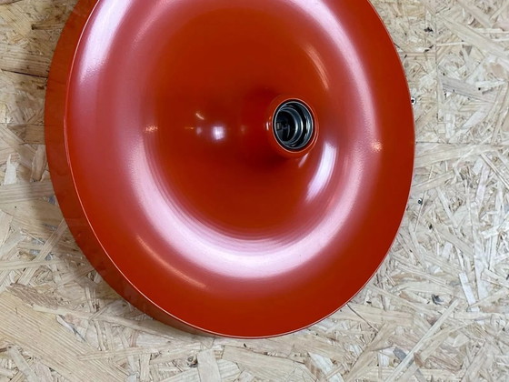 Image 1 of Lampada da parete Diskus anni '60 e '70 Teka Arancione Design Space Age Alluminio Metallo