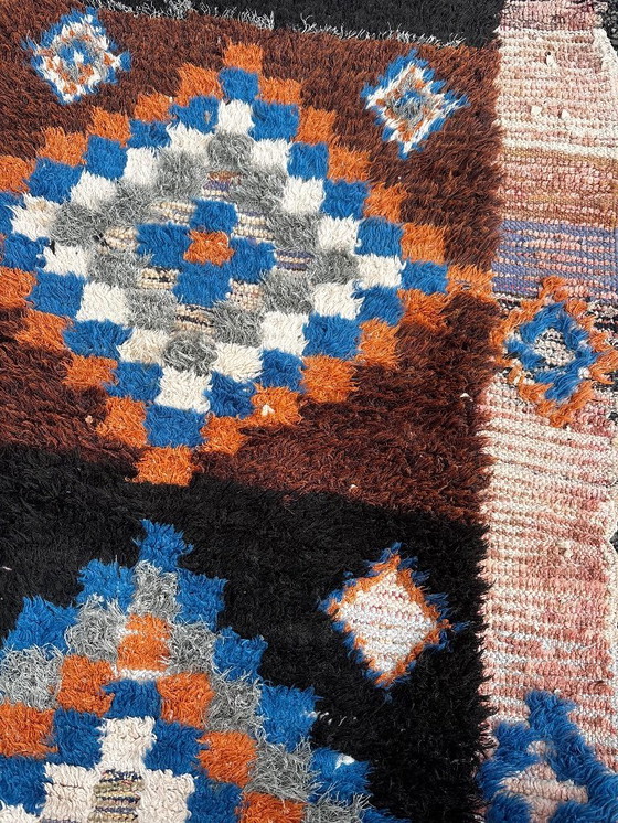 Image 1 of Mid-Century Moroccan Berber Wool Rug 