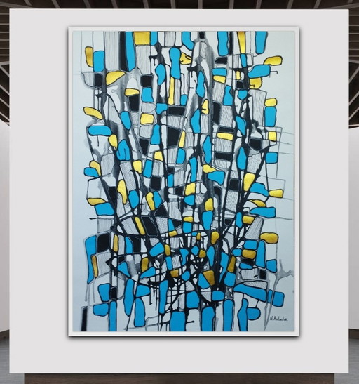 Composición abstracta XXL de Natia Antadze