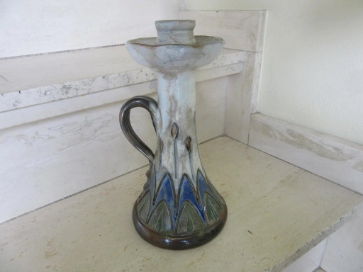 Candeliere Portacandele in Ceramica Jules Jacquemart Gres De La Roche MCM – kandelaars en kaarsen (photo 2 of 9)