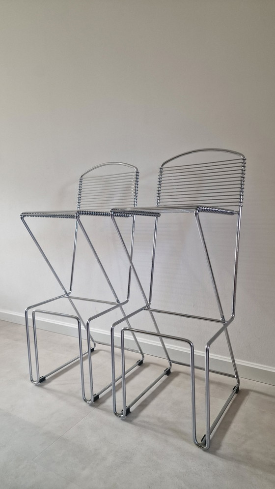 Image 1 of 2 tabourets de bar Till Behrens / tabourets de bar / tabourets en fil de fer