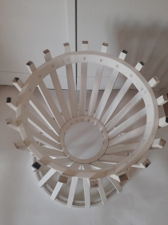 Image 1 of Mesita auxiliar de madera curvada, Habitat años 90