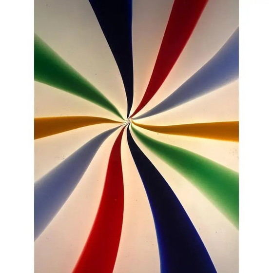 Image 1 of Italienische Wandleuchte aus Muranoglas mit Wirbelmuster von Simoeng
