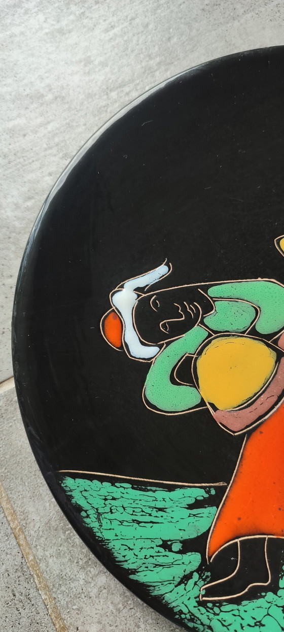 Image 1 of Pair of vintage Nabeul wall plates (1950s/60s)