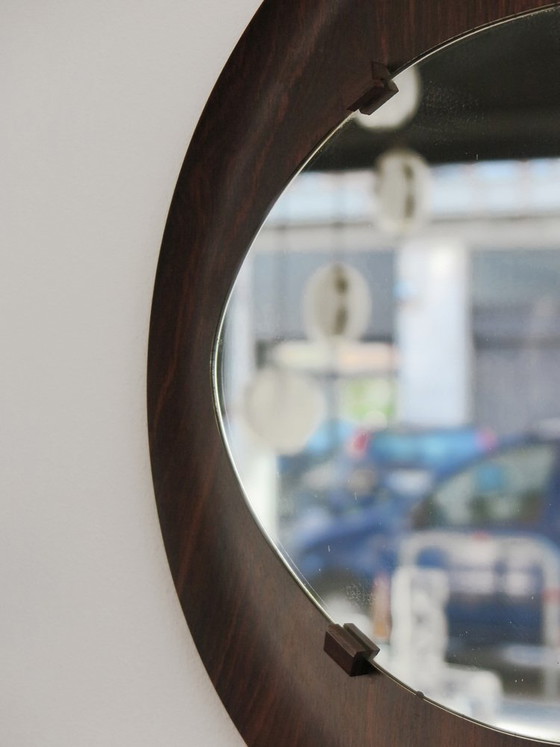 Mirror with wooden frame, Italy, 1960s – Italian Design (photo 5 of 12)
