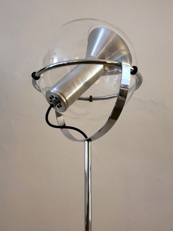 3x Globe Floor lights by Frank Ligtelijn for RAAK Amsterdam, Chrome, Glass, Multi Color (photo 8 of 11)