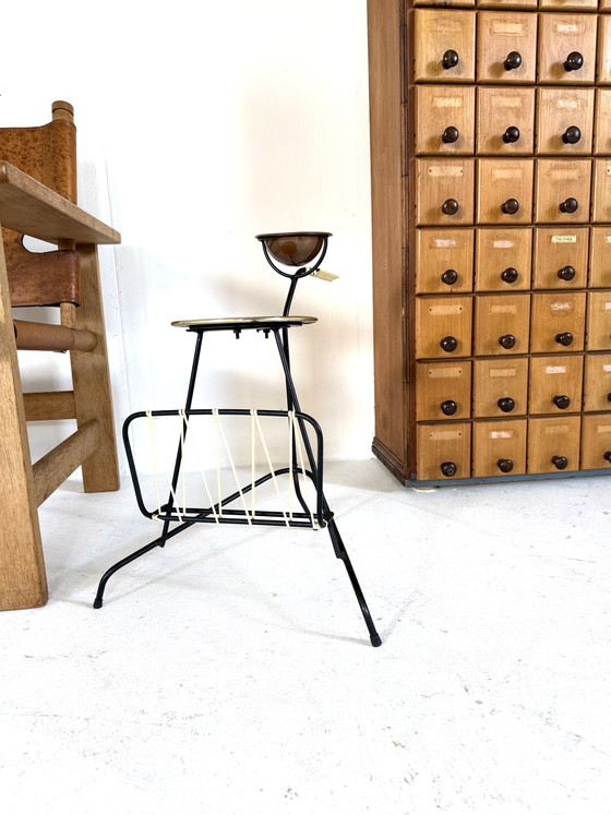 Image 1 of Tavolino/portaoggetti da fumo vintage danese, Danimarca anni '60
