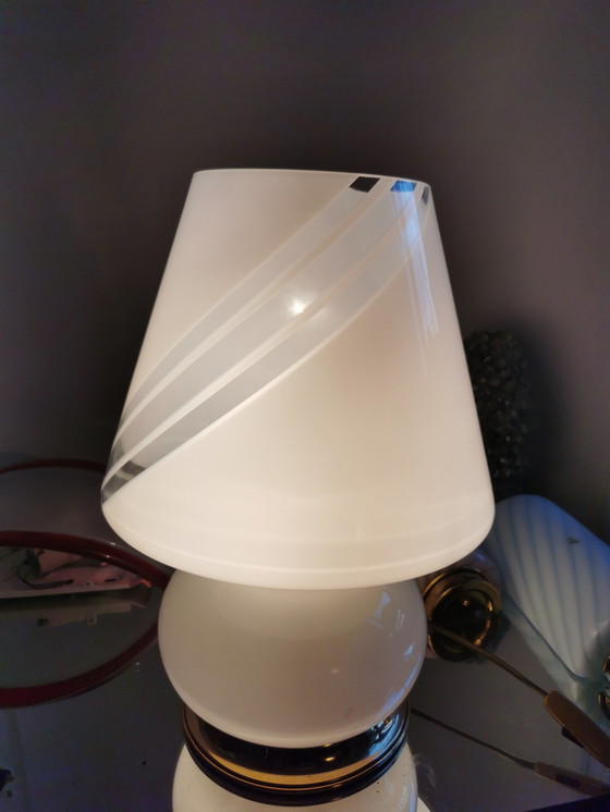 Image 1 of Trio of large Murano Swirl lamps