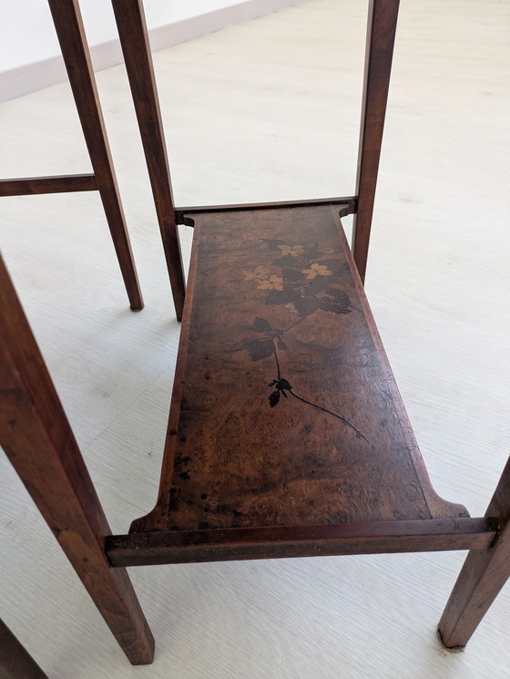 Image 1 of Set of Coffee Tables, Emile Gallé - Inlaid Wood