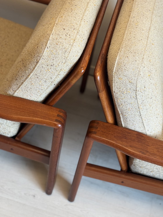 Image 1 of Vintage Danish easy chairs teak 1960s
