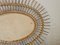 Specchio da parete ovale vintage in rattan, anni '70 – Glass, Organic Modern (photo 9 of 10)