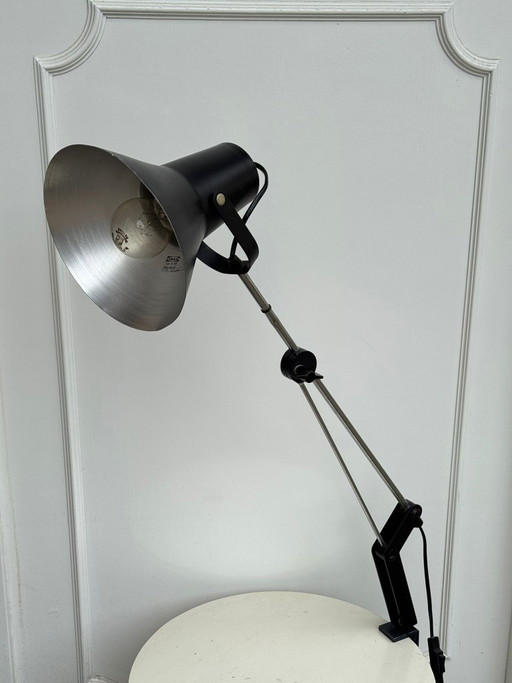 Lámpara de arquitecto Ikea Typ A 401 negra, vintage de los años 80, poco común.