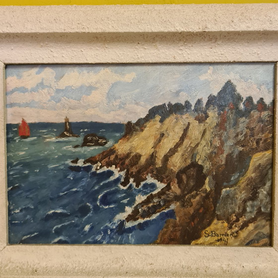 Image 1 of Pendant With The French Coast By S. Barrier From 1947