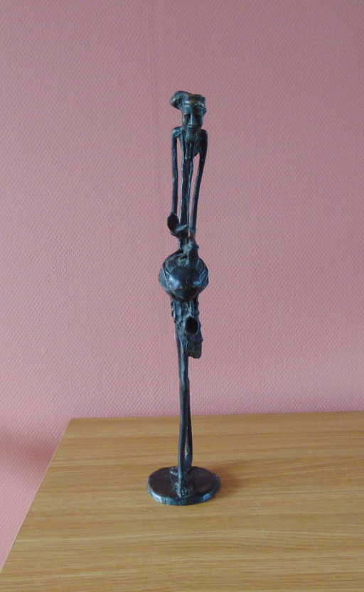 Statue africaine en bronze