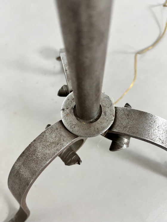 Art Deco Amsterdamse School lamp vloerlamp jaren twintig – Vloerlampen, Metal, Textile (photo 11 of 14)