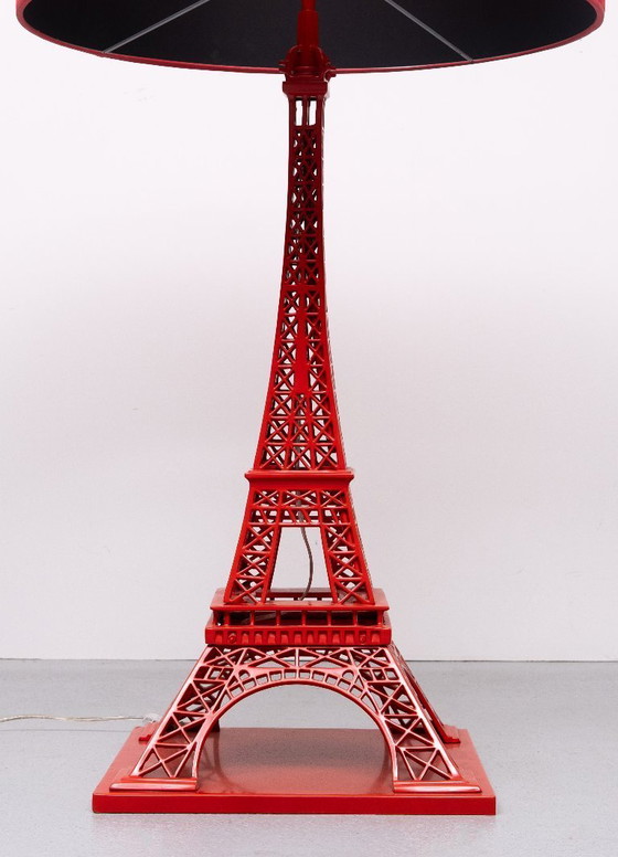 Image 1 of Magnifique lampe Tour Eiffel rouge extra large fabriquée par EICHHOLTZ