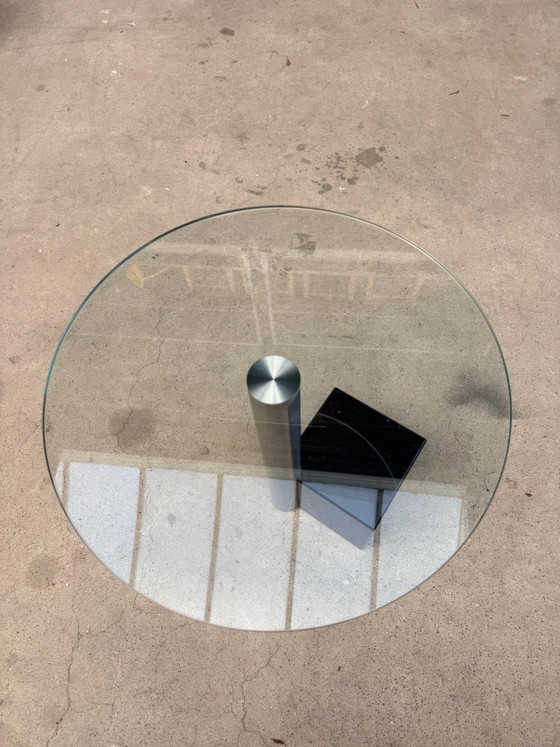 Metaform HK-2 Side table, Hank Kwint (stock:2), Glass, Metal, Black (photo 7 of 9)
