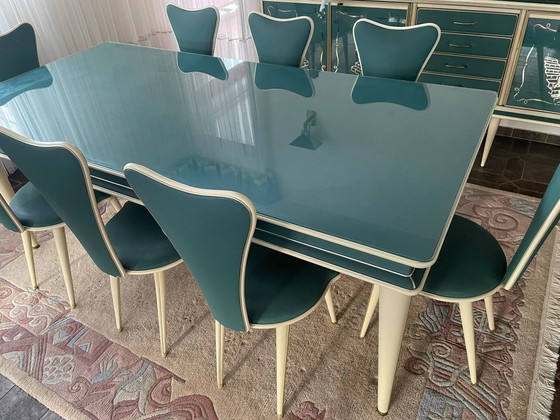 Image 1 of Set da pranzo italiano completo di metà secolo di Umberto Mascagni - anni '50-'60