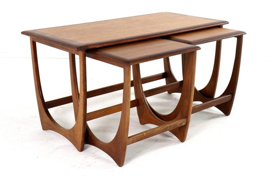 Image 1 of G Plan coffee table with nesting tables vintage