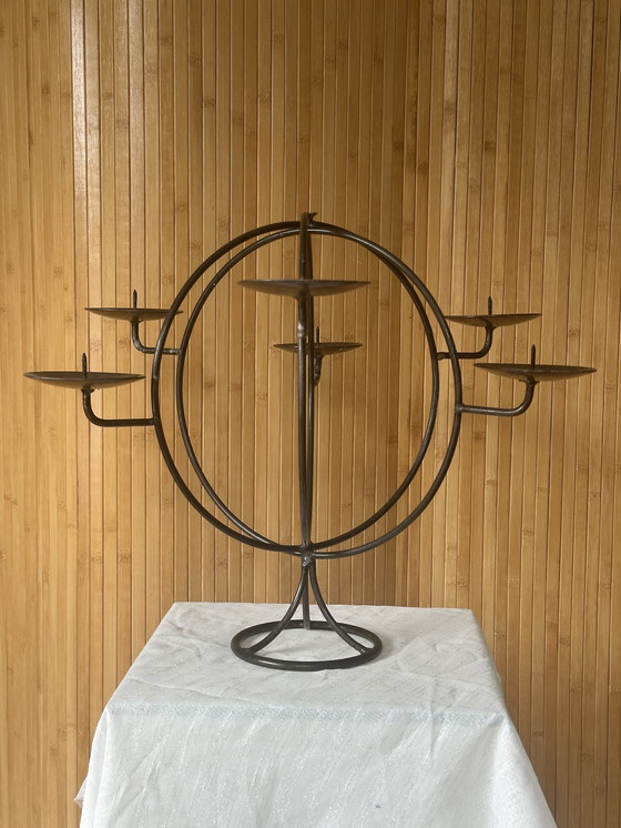 Image 1 of chandelier vintage sur pied