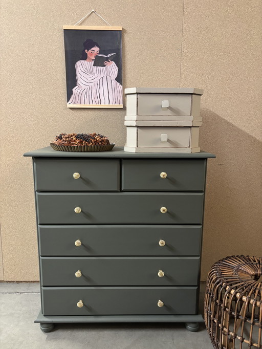 Vintage Brocante chest of drawers